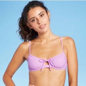 Xhilaration lilac bikini top size large